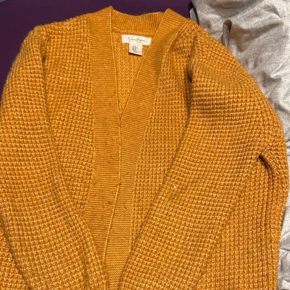 Jessica Simpson Women's Mustard Cardigan Sweater